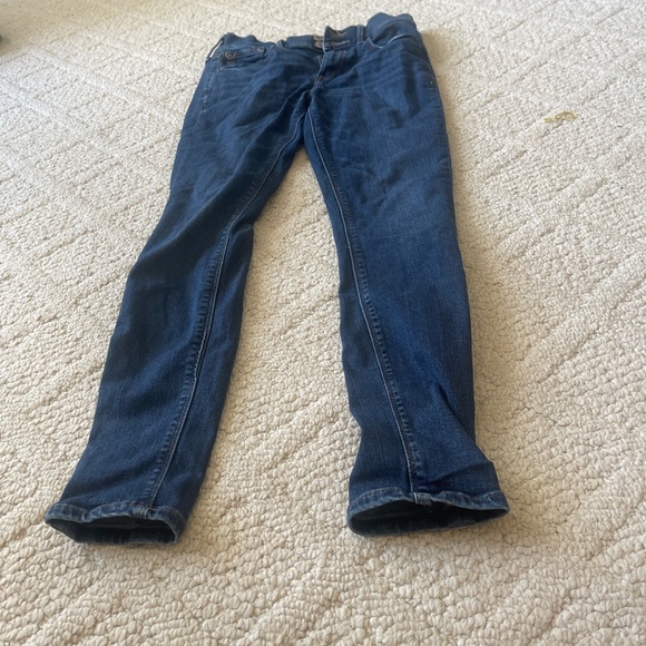 Express Size 0 Cropped Leggings Mid Rise - Picture 1 of 5